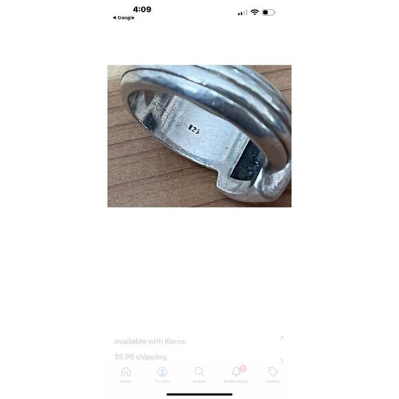 Brighton 925 Sterling Silver Basket Weave Band Ring Size 7 - Picture 4 of 9